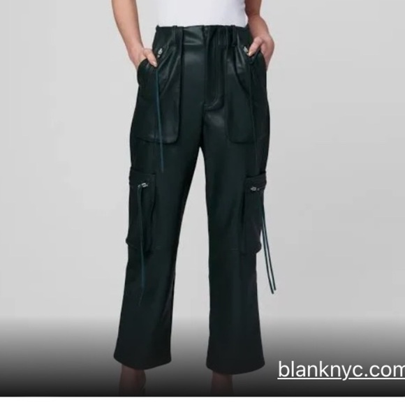 [BLANKNYC] Baxter Vegan Leather Cargo Pants - Picture 1 of 12